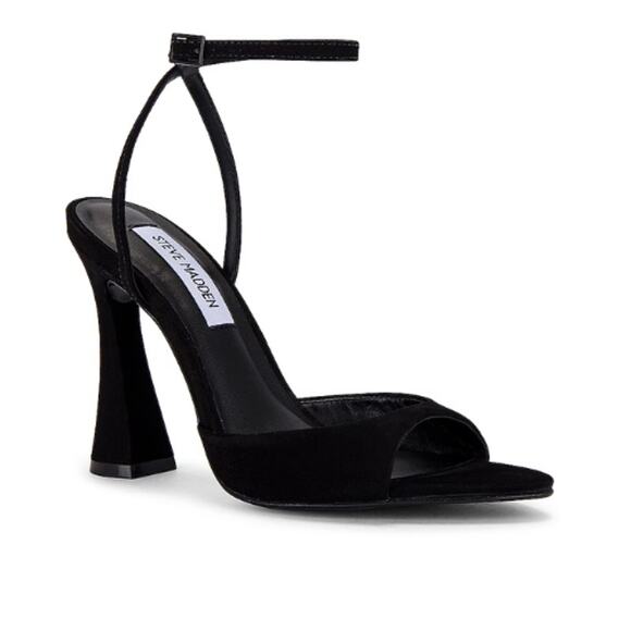 Steve Madden Beki Heel in Black Nubuck EUC Size 9.5 - Picture 1 of 10
